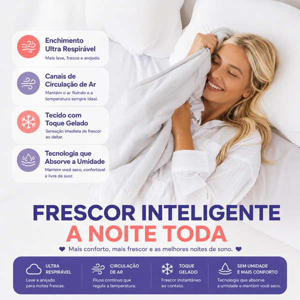 Frescor inteligente a noite toda
