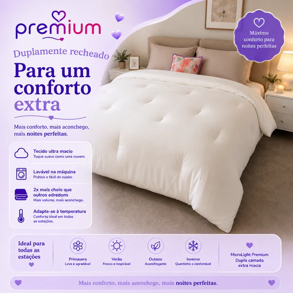 Duplamente recheado para um conforto extra